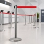 Słupek odgradzający z taśmą zwijaną 250 cm